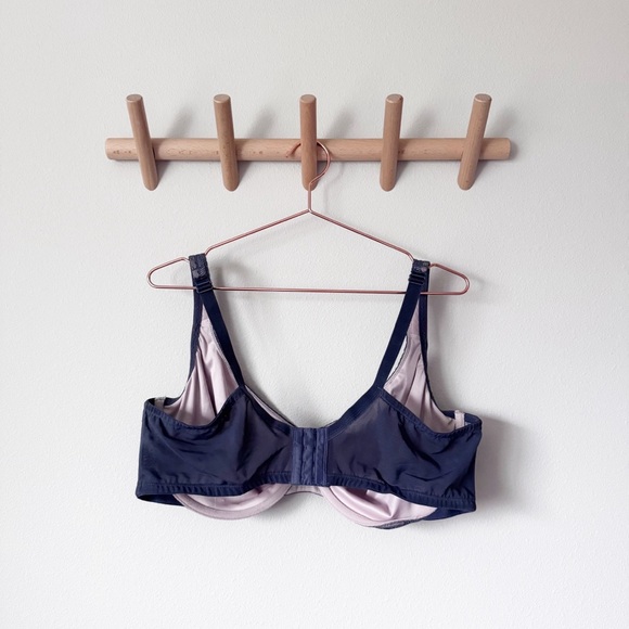 Cacique Gray Lace Underwire Full Coverage Bra - Picture 4 of 8